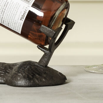 Stag Cast Iron Wine Bottle Holder, 5 of 5