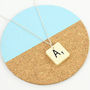 Vintage Letter Tile Personalised Necklace, thumbnail 4 of 7