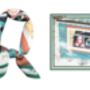 Christmas Window Scene Silk Imitation Scarf, thumbnail 1 of 4