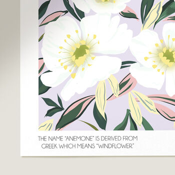 Japanese Anemone Floral Print, 2 of 3