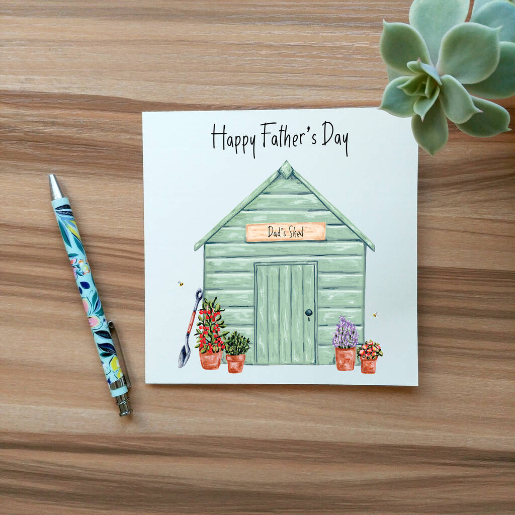 Personalised Garden Shed Father's Day Card, 1 of 5