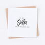 Sister Wedding Bridal Card, thumbnail 1 of 3
