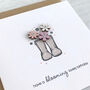 Wellies 'Blooming Lovely Birthday' Card, thumbnail 3 of 5