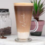 Personalised Large Name Latte Glass, thumbnail 2 of 3