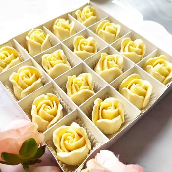 Roses Chocolate Box, Handmade Flowers Present, 3 of 9