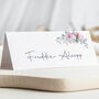Wedding Place Cards In Pink Florals, thumbnail 1 of 4