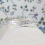 Elegant Organic Silver Bangle, thumbnail 5 of 8