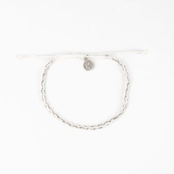 Ibiza Handwoven Adjustable Anklet, 4 of 7