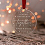 Our First Christmas Together Bauble Gift For Couples, thumbnail 9 of 11