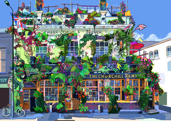 The Churchill Arms, West London Illustration Art Print, 2 of 3
