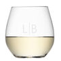 Monogrammed Stemless White Wine Glass, thumbnail 5 of 6