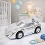 Gifts For Boys Personalised Racing Car Money Box Silver Plated, thumbnail 7 of 7