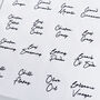 Small Round White Script Waterproof Personalised Labels, thumbnail 6 of 10