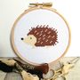 Hedgehog Cross Stitch Kit, thumbnail 1 of 6