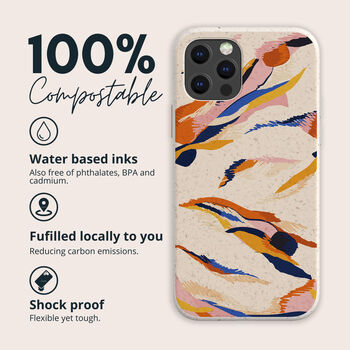 Abstract Hand Drawn Biodegradable Phone Case, 2 of 7