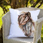 Inky Horse Outdoor Cushion For Garden Furniture, thumbnail 1 of 9