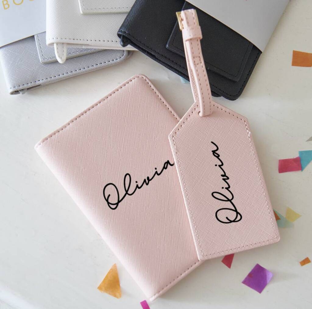 Personalised Passport Holder Set By The Giftologist