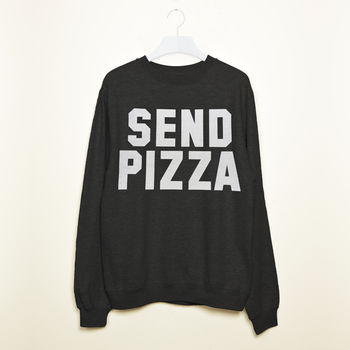 'Send Pizza' Women’s Slogan Sweatshirt, 2 of 2