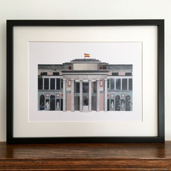 'Museo Del Prado, Madrid' Recycled Paper Collage Print, 4 of 4
