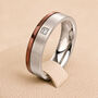 Men’s Personalised Stainless Steel Ring With Cubic Zirconia, thumbnail 1 of 8