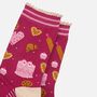 Baking Cakes Women's Bamboo Ankle Socks Pink, thumbnail 3 of 5