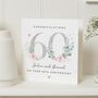 Personalised 60th Anniversary Card Diamond Wedding, thumbnail 1 of 7