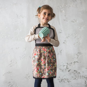 Cute Cotton Kitchen Apron For Women And Kids, 7 of 12