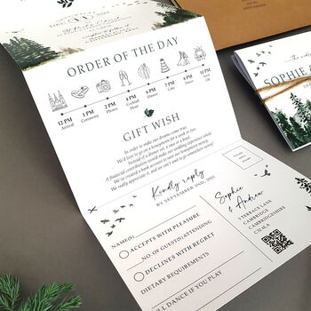 Woodland Wedding Invitations Sample Forest Ferns, 7 of 10