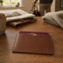 Personalised Pebble Grain Leather Passport Sleeve Father's Day Gift For Him, thumbnail 1 of 8