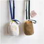 Happy Face Bucket Bag In Cream And Yellow, thumbnail 3 of 6