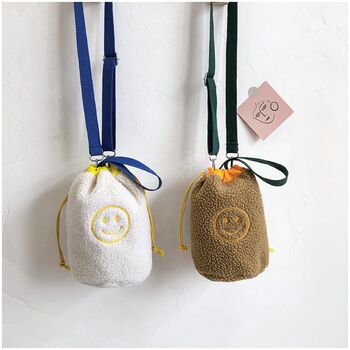 Happy Face Bucket Bag In Cream And Yellow, 3 of 6