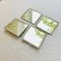 Set Of Four Glass Mirrored Coasters, thumbnail 3 of 6