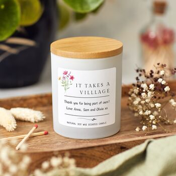 Personalised Thank You Teacher Gift, It Takes A Village, 5 of 9