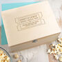 Personalised Couples Ticket Keepsake Box, thumbnail 1 of 9