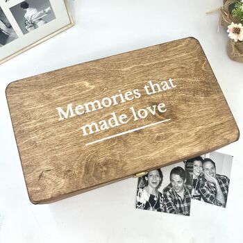 Personalised Wooden Memories Box, 6 of 10