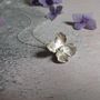 Handmade Hydrangea Silver Jewellery Set, thumbnail 4 of 6