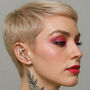Oxidised Silver Gothic Triangle Ear Climber Earring, thumbnail 1 of 7