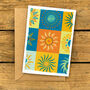 Sunshine Pattern Tile Greeting Card, thumbnail 4 of 5