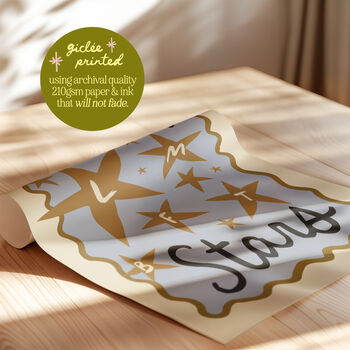Our Lucky Stars Personalised Family Initials Print, 3 of 12