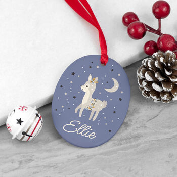 Personalised Oval Christmas Decoration, 5 of 12