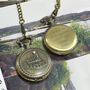 Personalised Bronze Pocket Watch With A Train Design, thumbnail 3 of 6