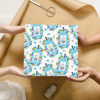 Mother's Day Gin Personalised Wrapping Paper, 2 of 4