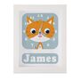 Personalised Childrens Ginger Cat Clock, thumbnail 5 of 9