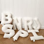 Boucle Letter Cushion Personalised Nursery Decor, thumbnail 1 of 8