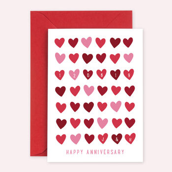Personalised Memorable Date Valentine's Card, 5 of 5