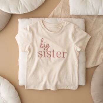 Big Sister Children's Natural T Shirt, 3 of 3