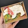 Hand Iced Personalised Polar Bear Biscuit Christmas Gift, thumbnail 1 of 8