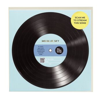 'Mr Blue Sky' By Elo Greeting Card, 2 of 2