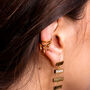 Tri Drop Ear Cuff In Gold Vermeil, thumbnail 3 of 5