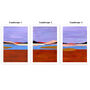 Lavender Sky Abstract Landscape Set Of Three, thumbnail 6 of 10